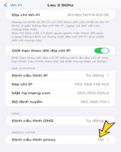 Cài proxy trên iPhone (iOS)