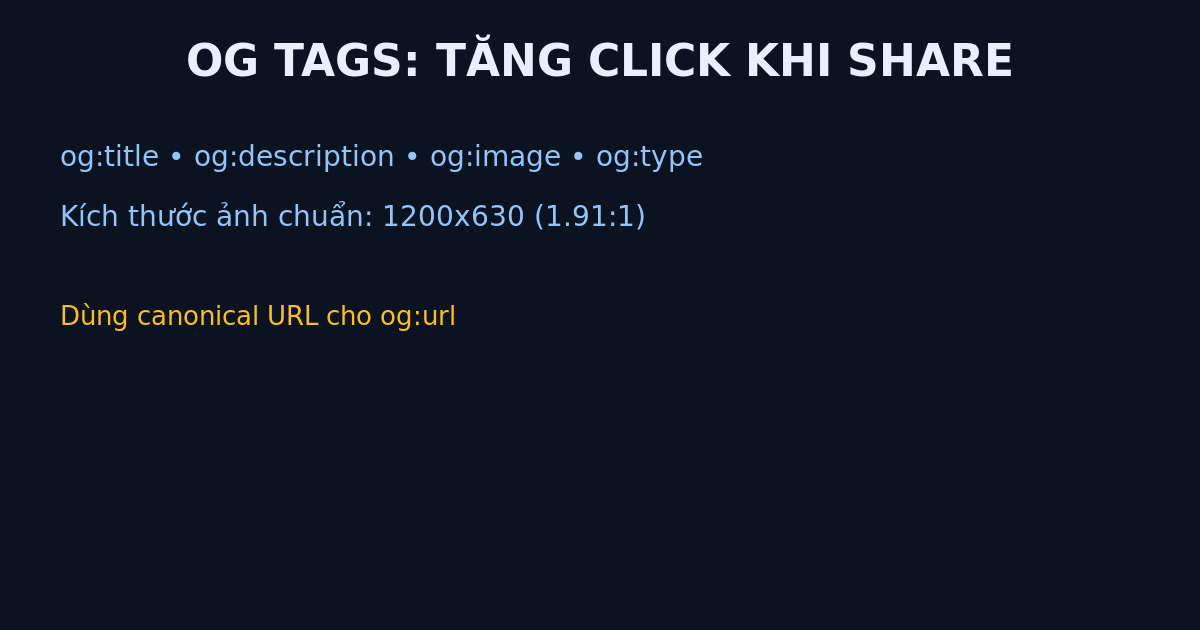 OG tags best practices