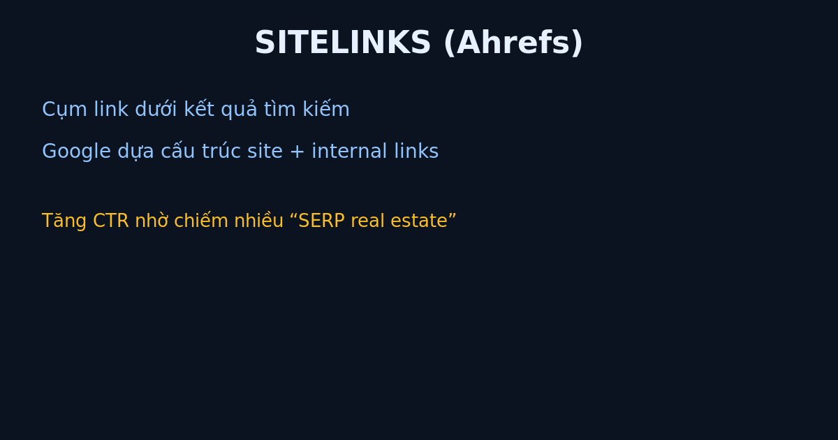 Sitelinks là gì